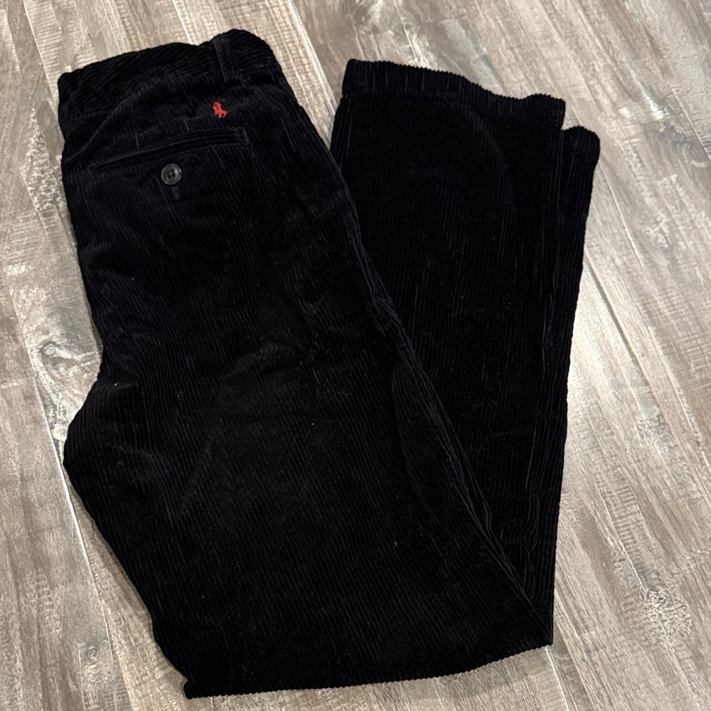 Ralph Lauren big kid's Corduroy Pants in Deep Black